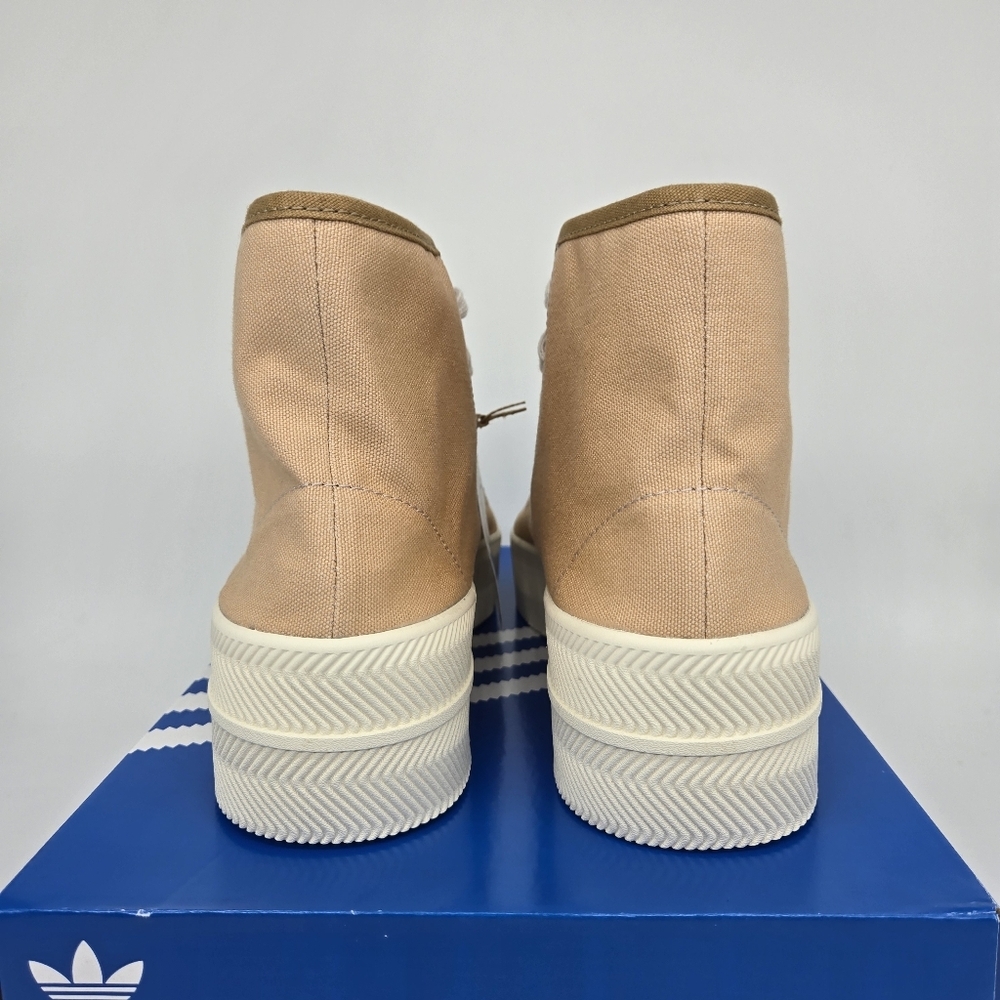 Adidas Men's Nizza 2 Platform GX0989 'Pale Nude' High Top Shoes Size 9.5 New - Picture 4 of 8